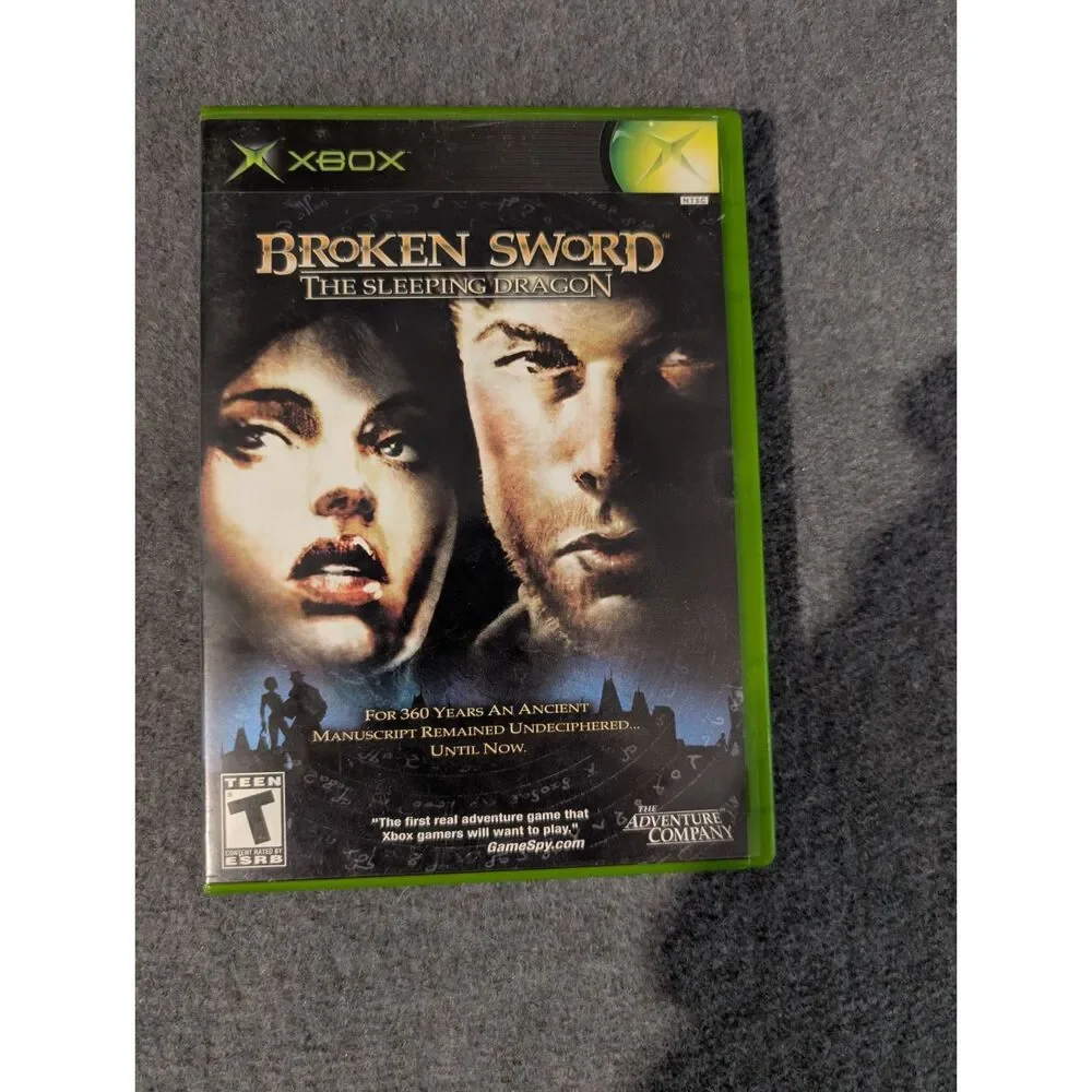 Broken Sword: The Sleeping Dragon Xbox Game - CIB Complete with Manual